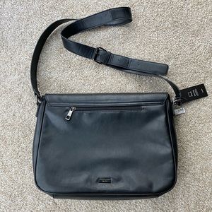 Black Leather Laptop Bag